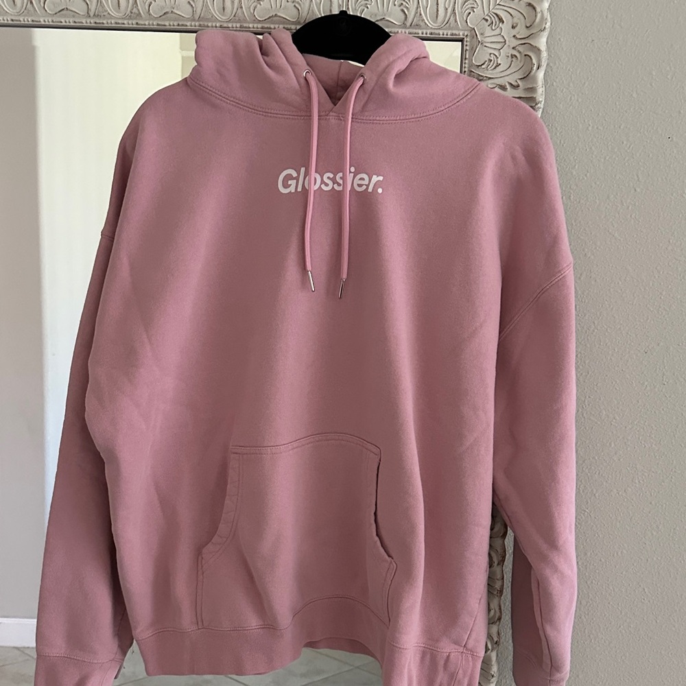 Glossier Pink Pullover Hoodie